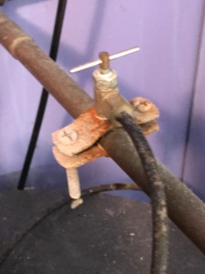 If plumbing in the house and not a hose bib, use a saddle tap on a copper line. 